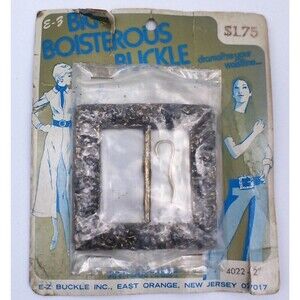 VTG E-Z BIG BOISTEROUS BUCKLE Belt Buckles New Old Stock NOS 70s